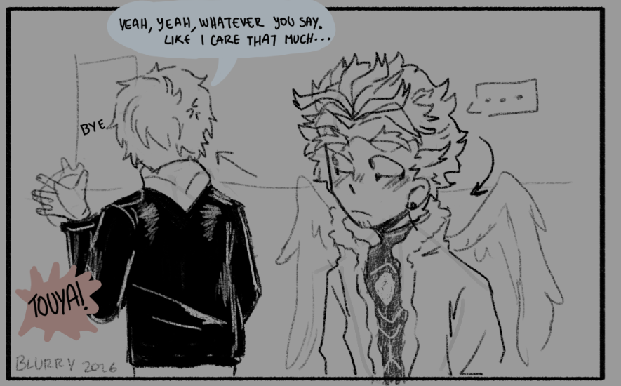 not_blurry3's tweet photo. some draws about @vea_428 au! love the idea about pro hero hawks and civilian touya.

I really like make this mini comics, but I hate adding dialogues aaaa.

1/2

#dabihawks #toukei https://t.co/FGRt2qyWmc