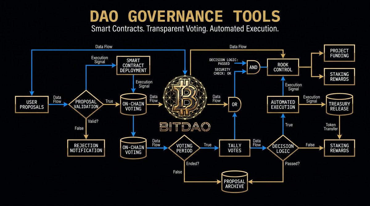 BITDAOpro's tweet photo. ⚙️ DAO GOVERNANCE TOOLS

Powered by smart contracts. Driven by community. 🤖

🔹 Transparent voting mechanisms
🔹 Automated execution
🔹 On-chain verification
🔹 Real-time results

Democracy, upgraded for Web3! 🗳️

#BITDAO #DAO #SmartContracts #Governance #Web3 https://t.co/EdHHEMwsj6