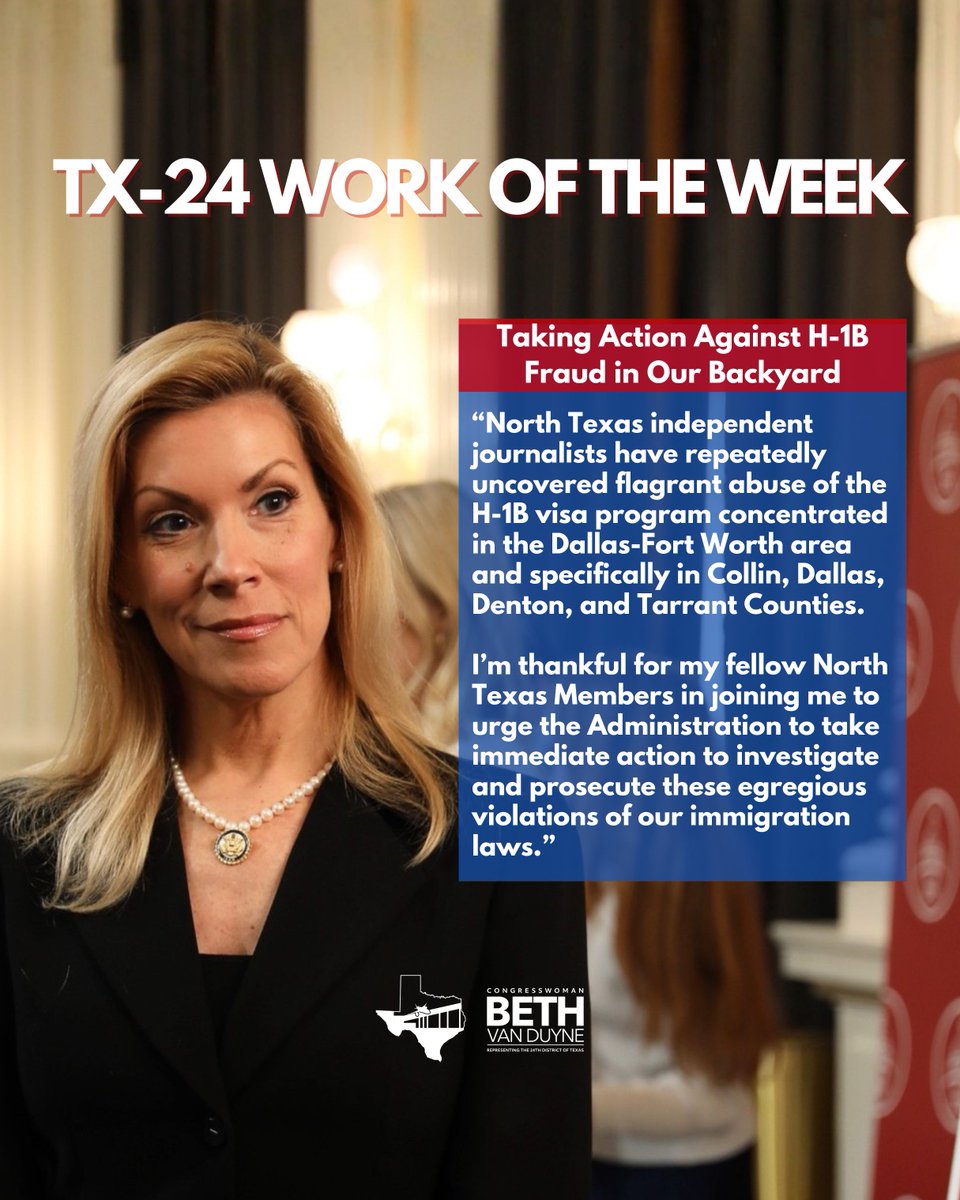 Congresswoman Beth Van Duyne tweet media
