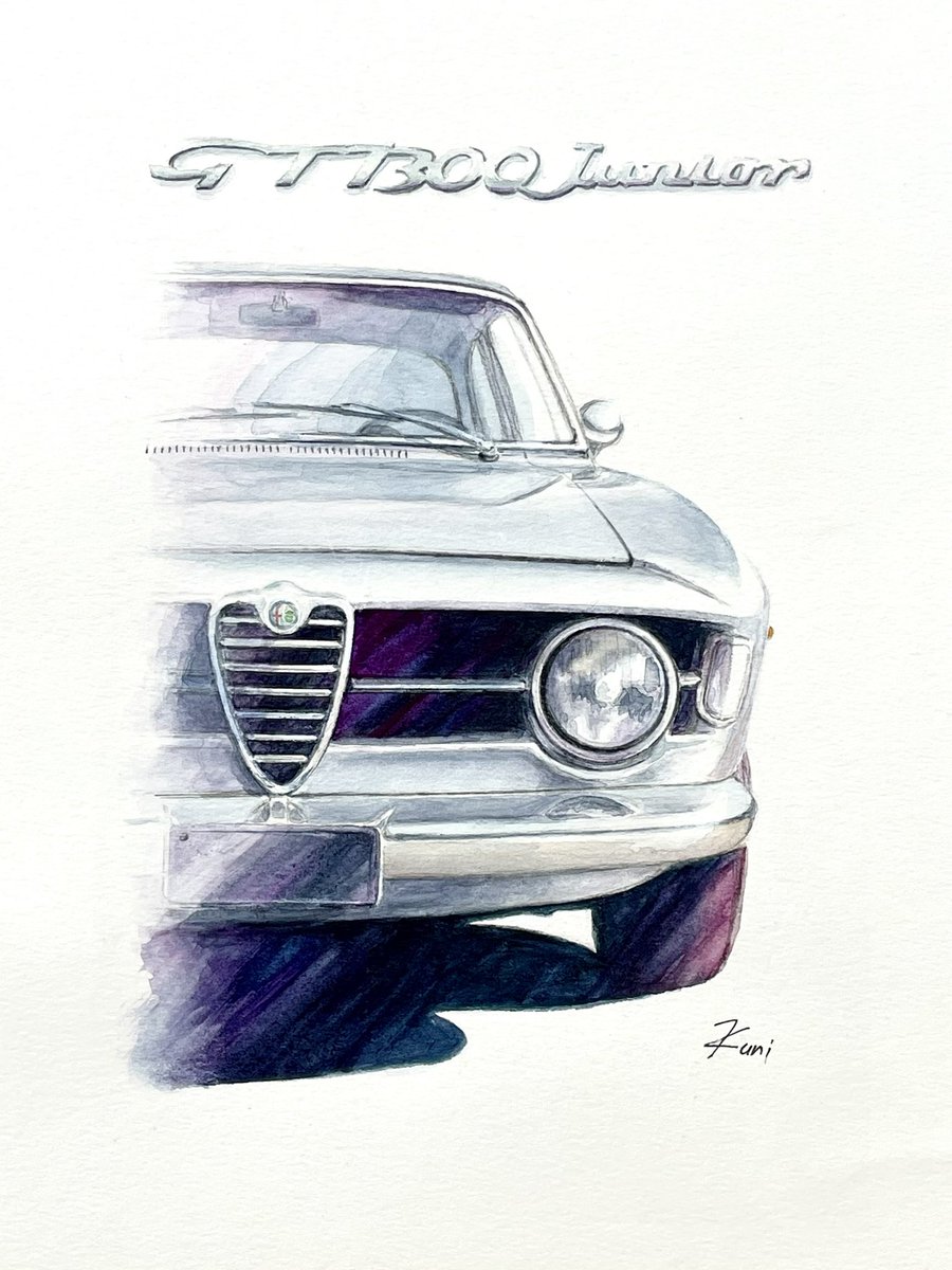 f2m_hr's tweet photo. Alfa romeo 1300 Junior (段ツキ)
完成です
やっぱり描き込み過ぎてしまいました💦 https://t.co/awg86RqXuC