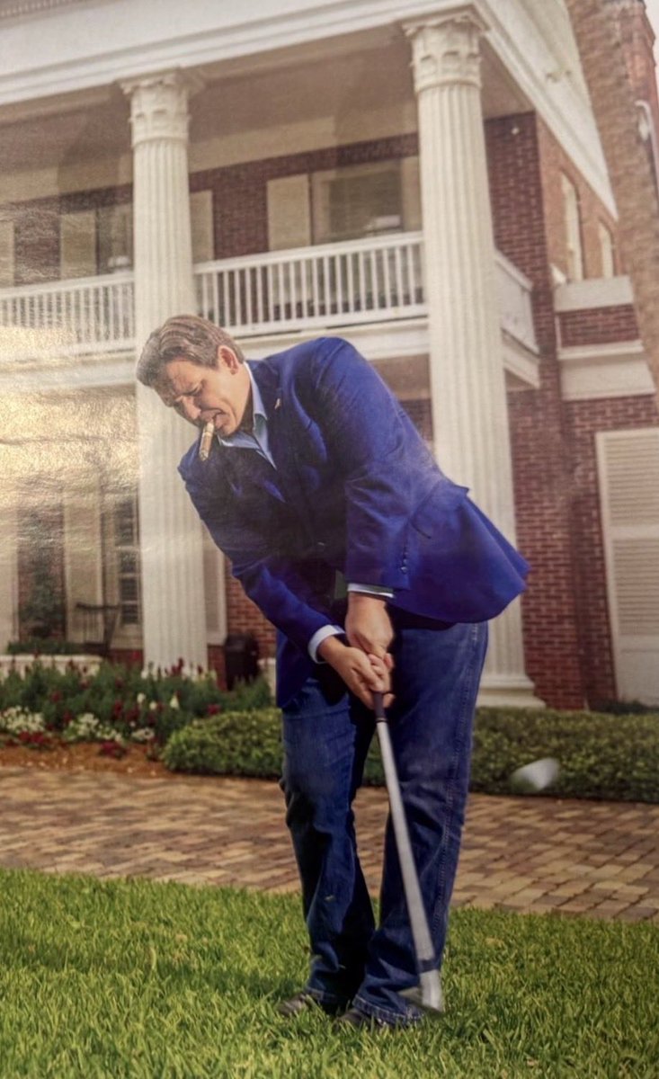 MaxTwain24's tweet photo. Not all Florida governors are created equally. 

Some are generational talents who achieve unprecedented success. 

Others are just lesbian Voldemort. https://t.co/MFTPu4U2Sl