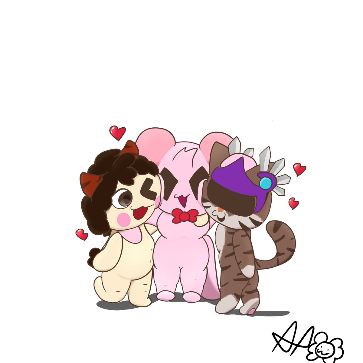 AxolotlePinky's tweet photo. Look at my good boys 💗#art #furry https://t.co/Lz3kGapZa9
