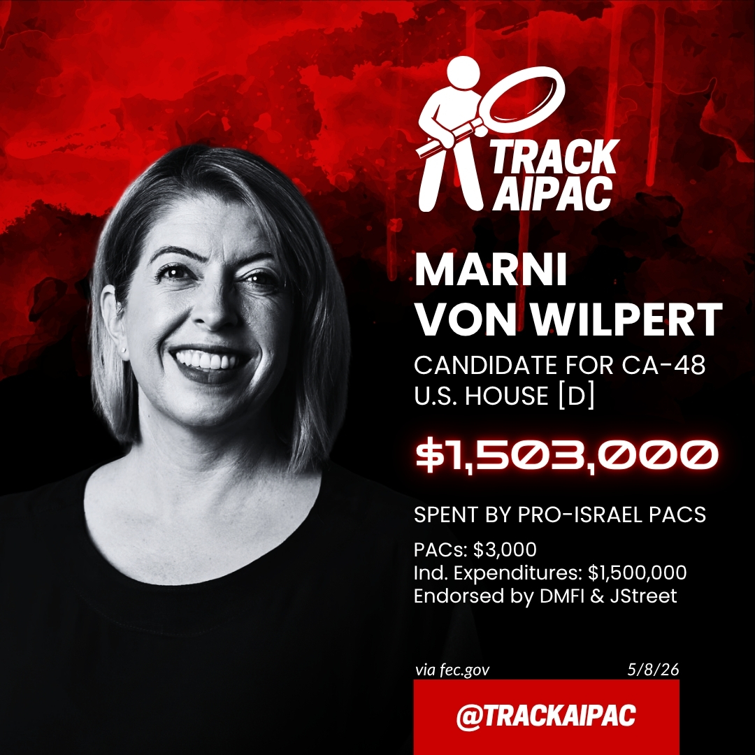 UPDATE: Democratic Majority for Israel (<a href="/DemMaj4Israel/">Democratic Majority for Israel</a>) is spending another $500,000 in #CA48 running ads opposing Ammar Campa-Najjar on behalf of Marni Von Wilpert