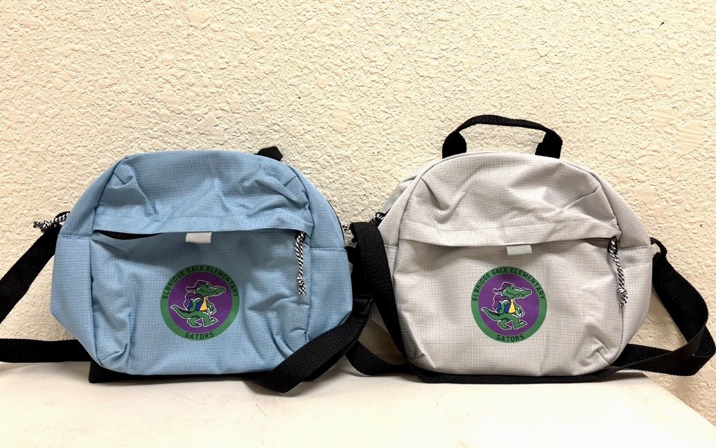 SamHernandez191's tweet photo. Happy teacher appreciate week! What a great gift these custom lunch bags are for @ElbridgeGaleES staff. We love partnering with you! 🐊 https://t.co/TqM7AkWP66