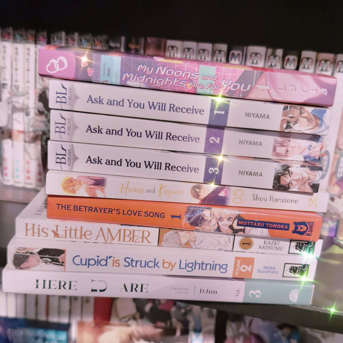 aobacatch's tweet photo. bl manga haul for may….. https://t.co/9YBCaWsnhL