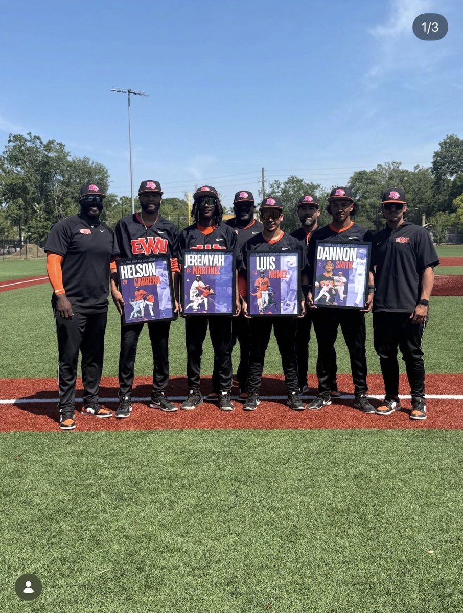 EWUBaseball's tweet photo. Special Day for our Seniors and also a W for the record 🚨✅⚾️ https://t.co/M8H2fKDGEB