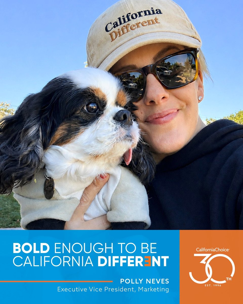 CAChoice's tweet photo. Sometimes living boldly is as simple as sunshine overhead and a precious pup by your side. Knowing you have health coverage that supports your lifestyle makes it that much sweeter. We call that Bold Enough to Be California Different. https://t.co/RFAZ8jHJpP