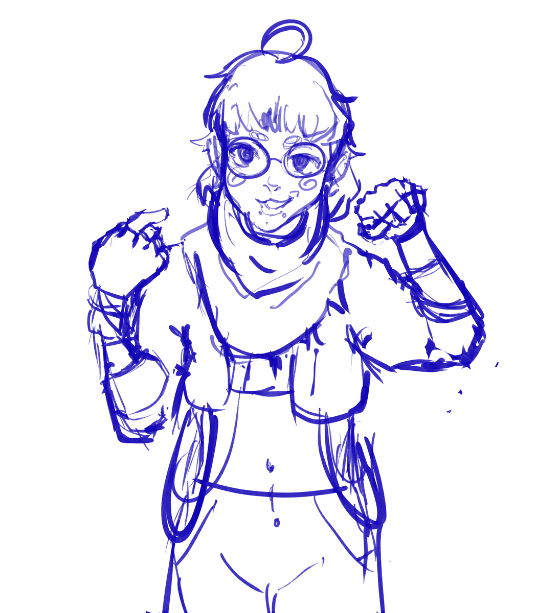 peachsawdust's tweet photo. @Elias_arrts Hii im doing them all slowly  heres my wip of yours https://t.co/wq7MmJKtyM