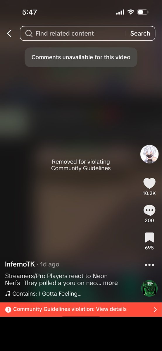 InfernoTK_'s tweet photo. Posted a vid on tiktok hit 100k views and it got communities guidelines GG https://t.co/vveMIsZ42l