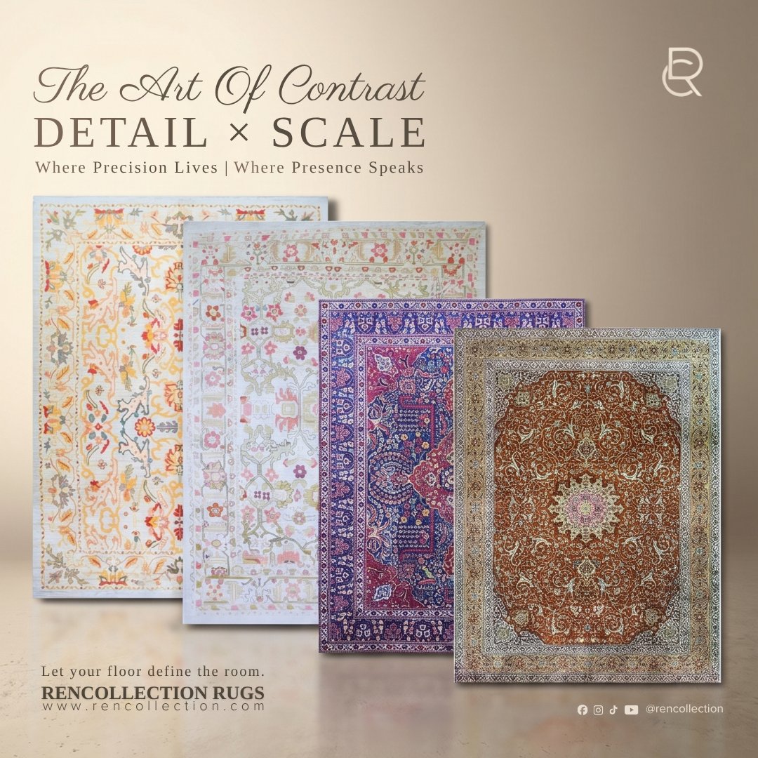 RenCollection's tweet photo. Intricate detail meets bold scale Tabriz and Sultanabad styles curated for refined Dallas interiors. A balance of texture, depth, and timeless luxury designed to elevate every space.
Discover the look → https://t.co/uZ4zmbpa9e
#DallasDesign #LuxuryRugs #InteriorStyle https://t.co/YaqyJV1jDV