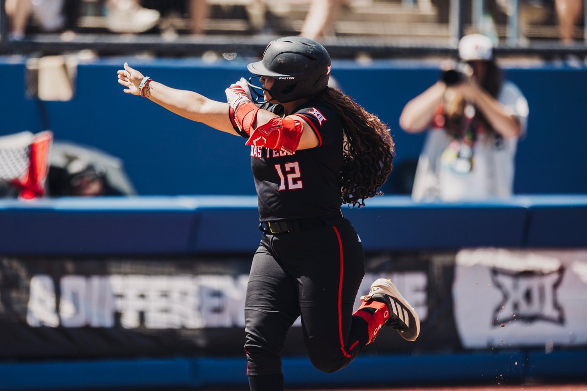 TechAthletics's tweet photo. .@TexasTechSB is headed BACK to the Big 12 Championship game 👏

Join us in OKC and help paint the town red!

🎟️: https://t.co/oY1wTYDO1j https://t.co/sxcdZMUFie