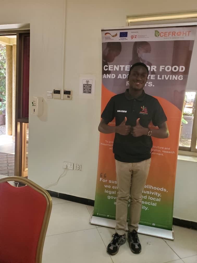 foodandlawclub's tweet photo. Yesterday, our General Secretary Leon Jotham represented the Club at the Food and Law training 2026 organized by @CefrohtUg in partnership with @ug_lawsociety . He was able to understand the linkage between the law and industrial transfer acids and Uganda’s legal obligations. https://t.co/1T9Jdit5p5