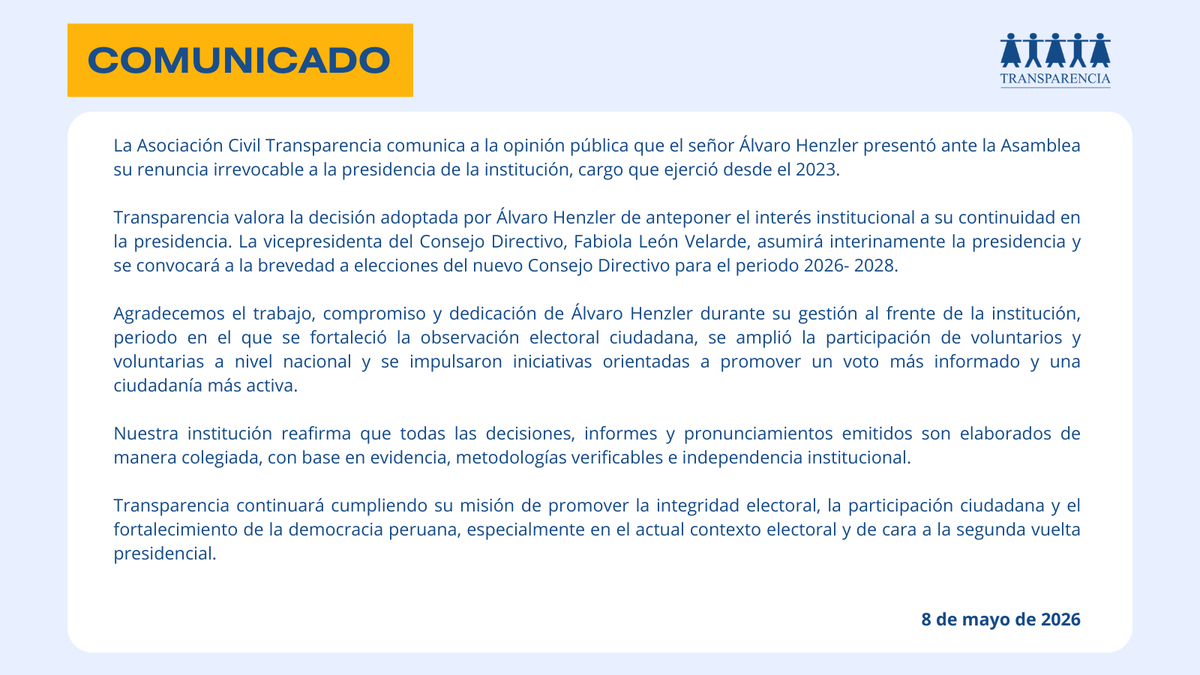 ACTransparencia's tweet photo. A la opinión pública. https://t.co/0MfiGz5Bah