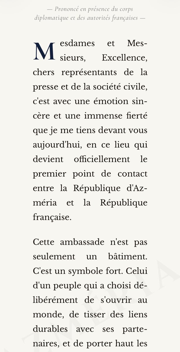 Ambassade d’Azméria en France 🇫🇷 tweet media