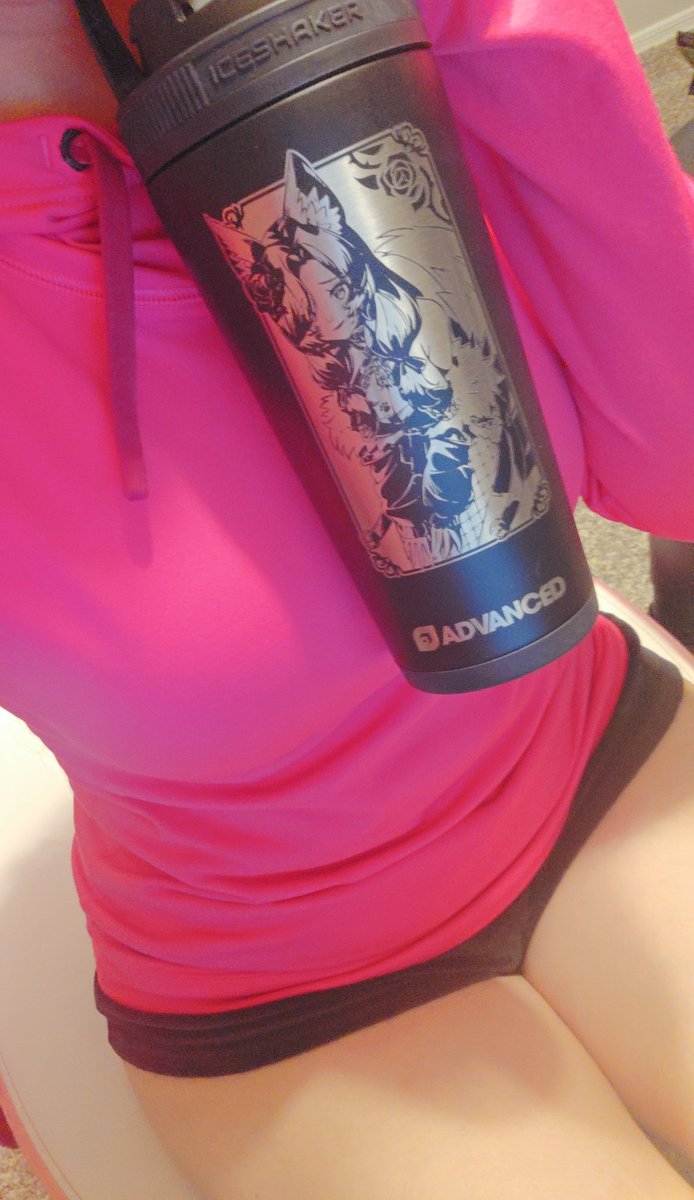 Oh look I love this shaker, I wonder whos that anime girl on it 😜❤️