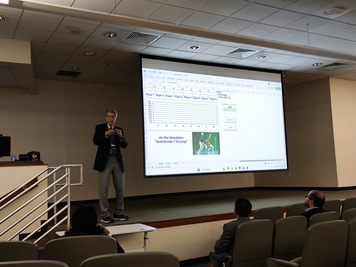 ARSLab_CU's tweet photo. More news from @SCS_Intl  #ANNSIM 2026 in Orlando! 

Excellent keynote by Barry Nelson @Northwesternu 

Live simulation of Jai-Alai in action! 

Then, dinner with colleagues at @DisneySprings 

@UCF @IEEEorg @TheOfficialACM https://t.co/YkrdLUPdGb