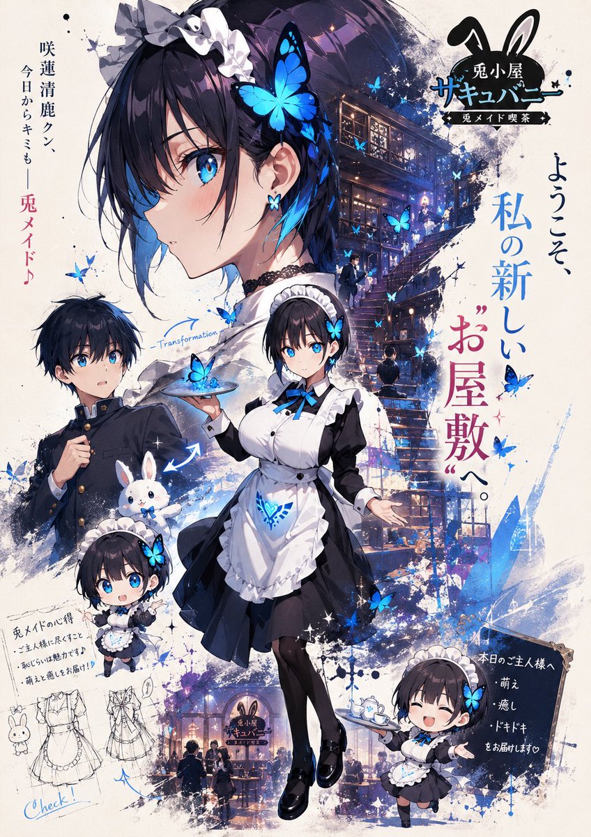 メイド曜 フェリシアさんこんにちは♪ 今流行り(?)のGPTのポスター