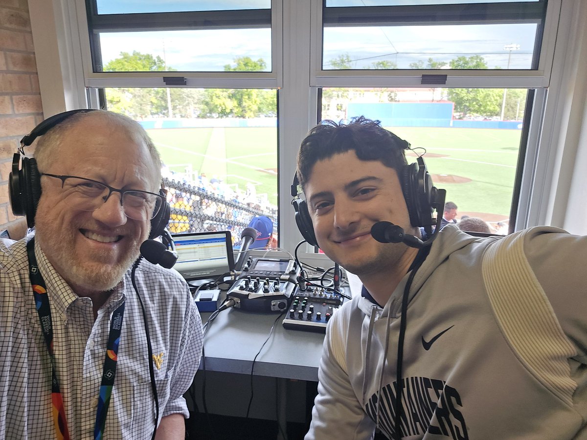 baseballparks's tweet photo. It's time to fire up the Varsity app on your phone and listen to #15 WVU vs #7 Kansas, as I'm alongside @AndrewCaridi304 on the Mountaineer Sports Network. @WVUBaseball https://t.co/tGWdF9uI9e