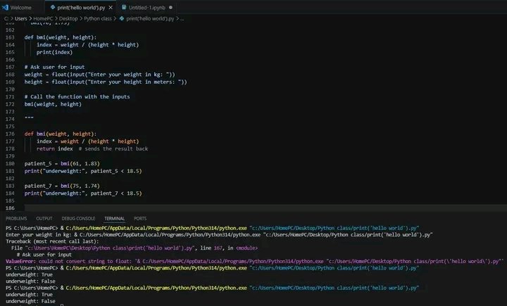 afolabimicheals's tweet photo. Day 29/100
on the Sololearn app
I learn how to create my own functions! i learned that:

- def defines a new function

- The function body contains the code that is executed when the function is called

- return sends values back so they can be stored and used in the program. https://t.co/0W5cxaLfrA
