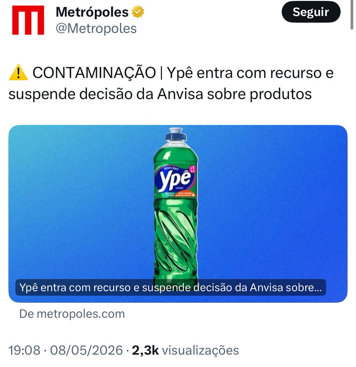 Só uso Ypê e vou continuar usando.