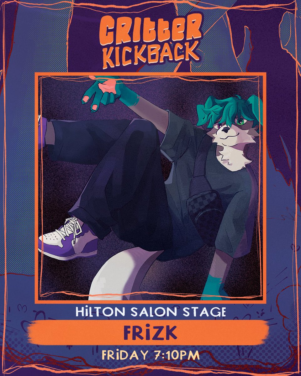 CritterKickback's tweet photo. Ending on the highest of notes! Frizk is up next at 7:10pm Salon Stage!! Come say hello‼️

REMINDER THAT THERE IS AN ARTIST SIGNING BY OUR POP UP TABLE RIGHT AFTER ‼️👀 https://t.co/XlVgd6zoS5
