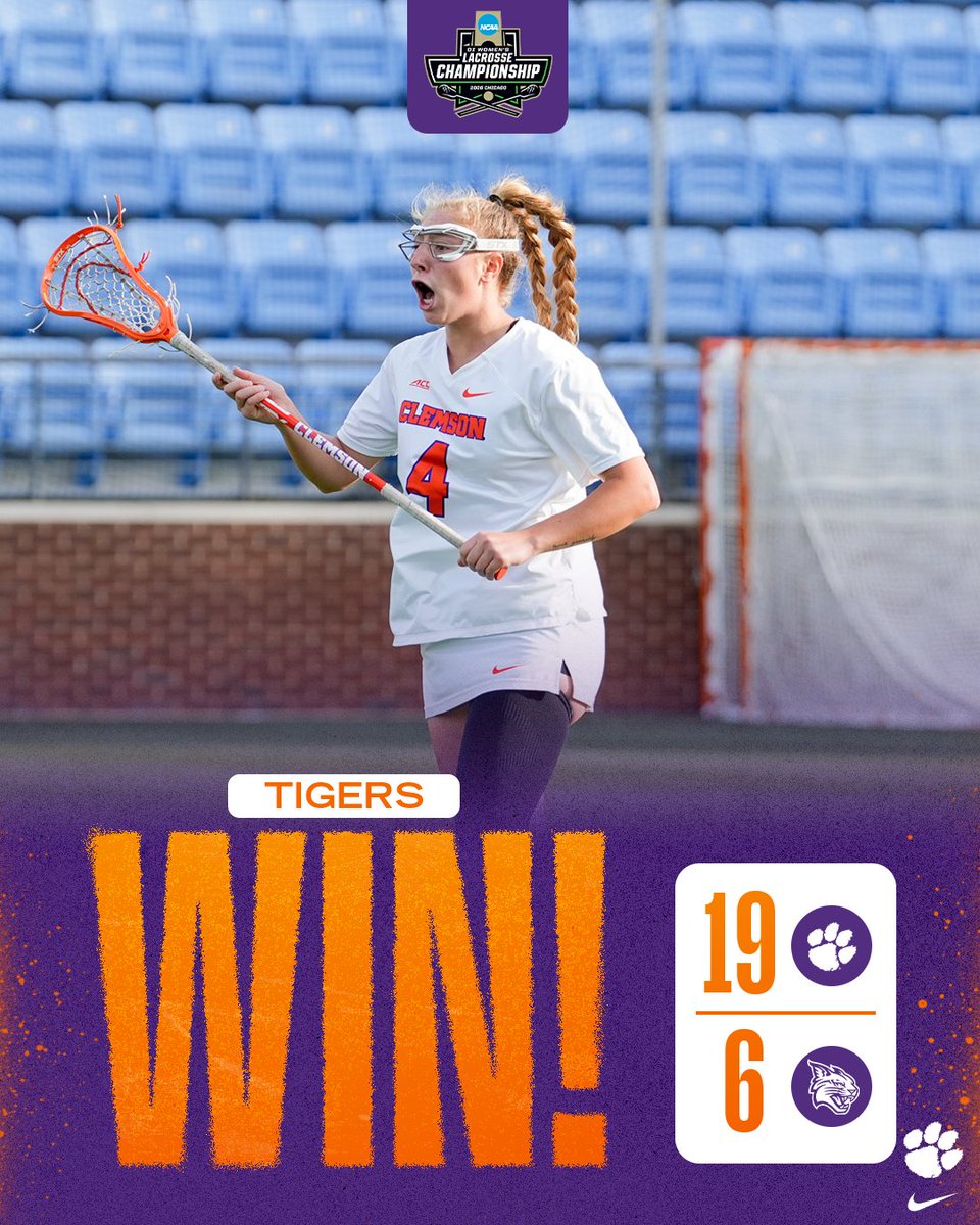 ClemsonWlax's tweet photo. CU ON SUNDAY!!! https://t.co/FHC3iWePR1