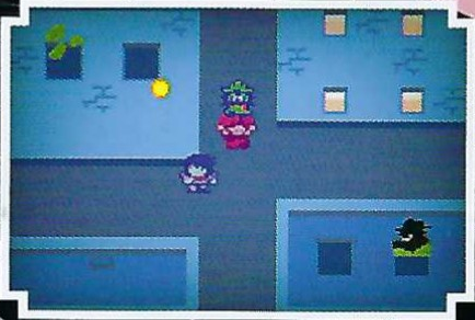 SyndxGear's tweet photo. So something interesting that I noticed on the Deltarune Hero_Sword/Axe/Scarf figures packaging is that the final screenshots on them show the scrapped Board 3 from Chapter 3

Kind of shows how late board 3 was removed https://t.co/SfVODxaZQK