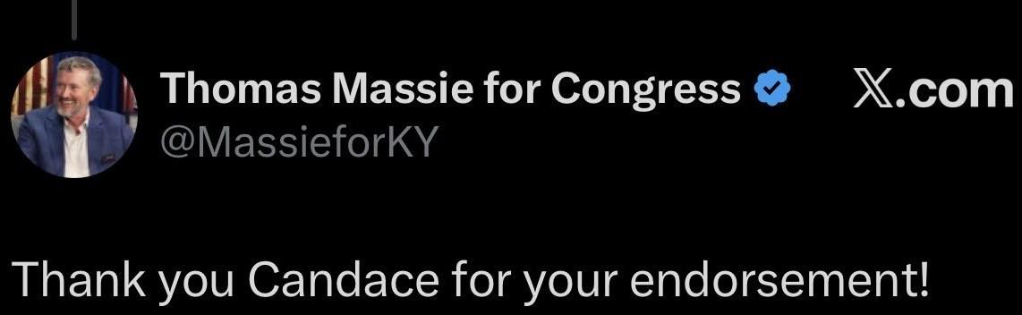 If you support Charlie Kirk, there is no way you can support Thomas Massie at this point. This should be a deal breaker for every Republican voter in KY-4. 💥💥
