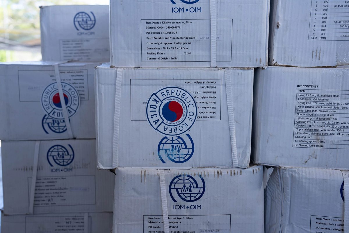 skantha679's tweet photo. This week, with the support of KOICA @IOMSolomons received NFIs for pre-positioning, to support ongoing response to the impacts of TC Maila affecting Choiseul and Western Provinces, and ensuring that immediate needs of affected populations are met 🇸🇧🇺🇳 https://t.co/3GIhH3CXb4
