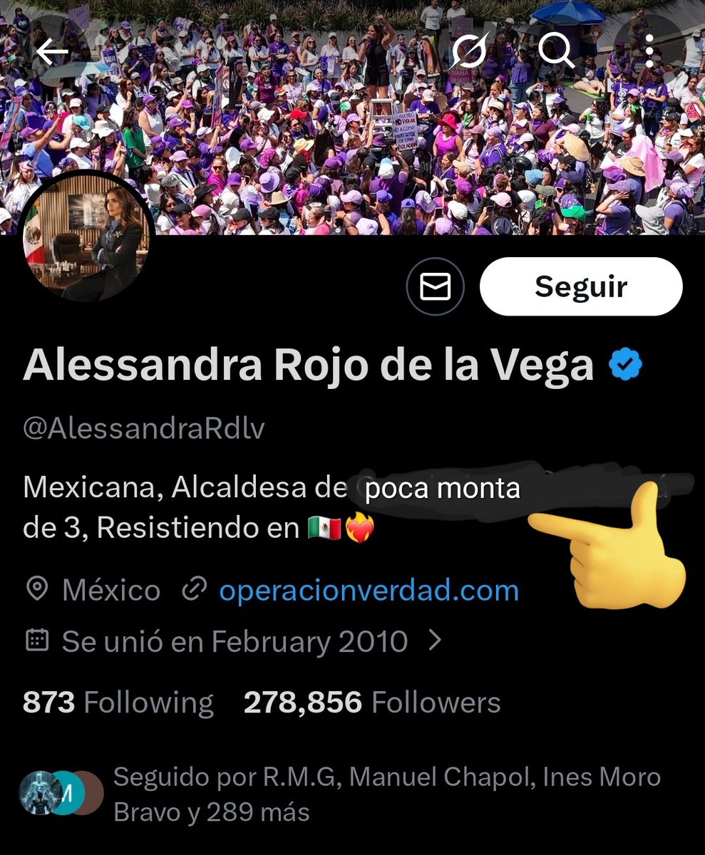 El nuevo perfil de <a href="/AlessandraRdlv/">Alessandra Rojo de la Vega</a> lo acaba de cambiar por su nuevo título.