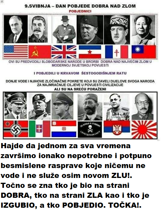 A ovo ću baš ponoviti još jednom i kmečite, urlajte i vrištite koliko god vam je volja ali to je jednostavno tako i nikako drugačije koliko god da PROŽDRLJIVI GUTAČI SAMOGLASNIKA i dalje kmečali, urlali vrištali: Požderite se!