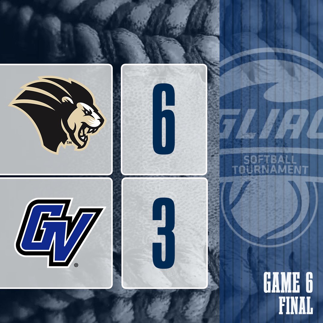 GLIACsports's tweet photo. No. 5 Purdue Northwest takes down No. 3 Grand Valley State and moves on to Saturday.

The Pride will play No. 6 Davenport at 1:30 p.m. CT.

#WhereChampionsCompete #GLIACSB🥎 https://t.co/zW9hFQXn47