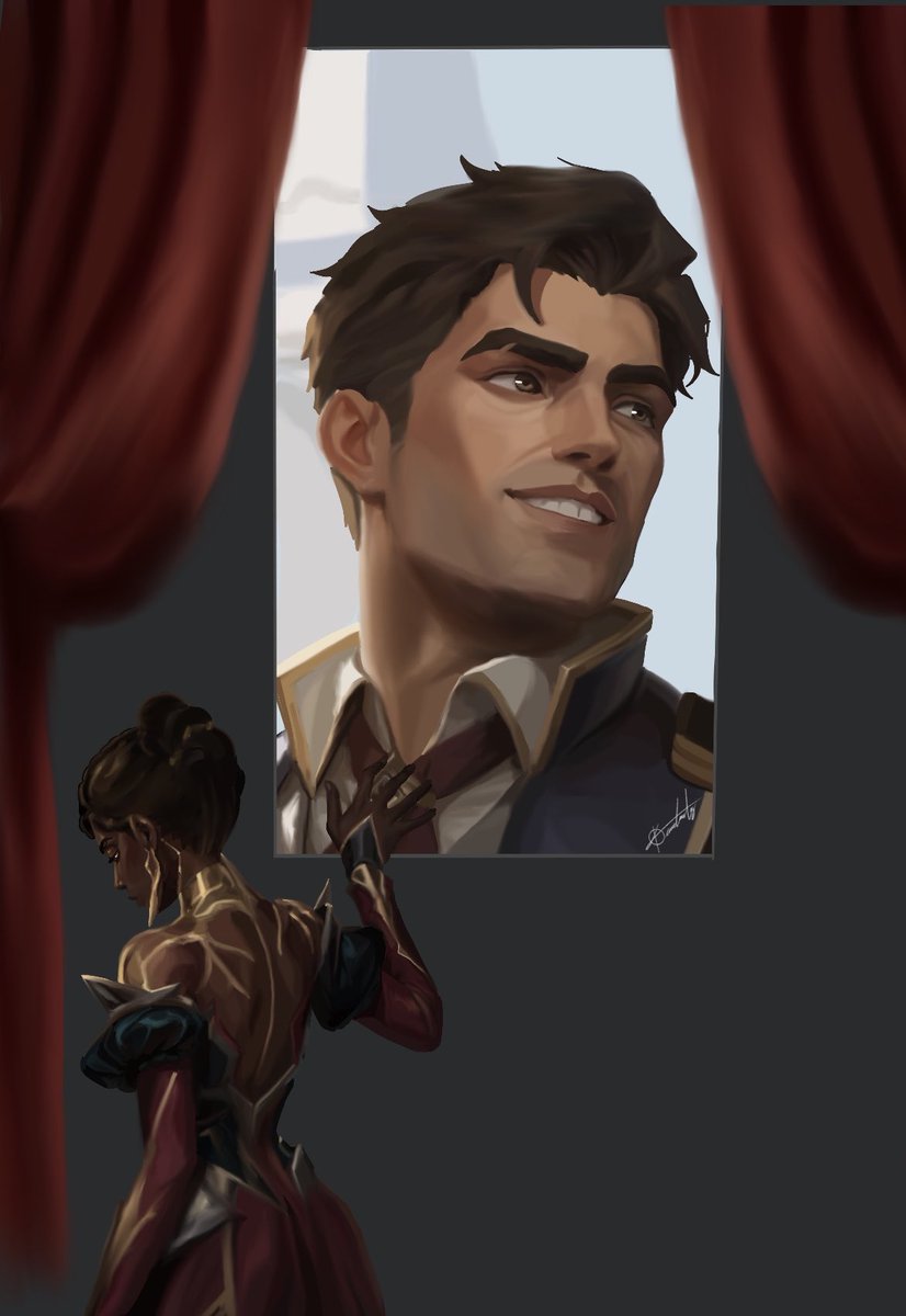 Kimberl96632732's tweet photo. My first ever Jayce and Mel piece.

This one drawing means a lot to me because it shows how much I’ve grown. Everything I know about lighting and digital art I learned from my mentor. #arcane #MelMedarda #JayceTalis #MelJay #fanart https://t.co/Kw618StK1p