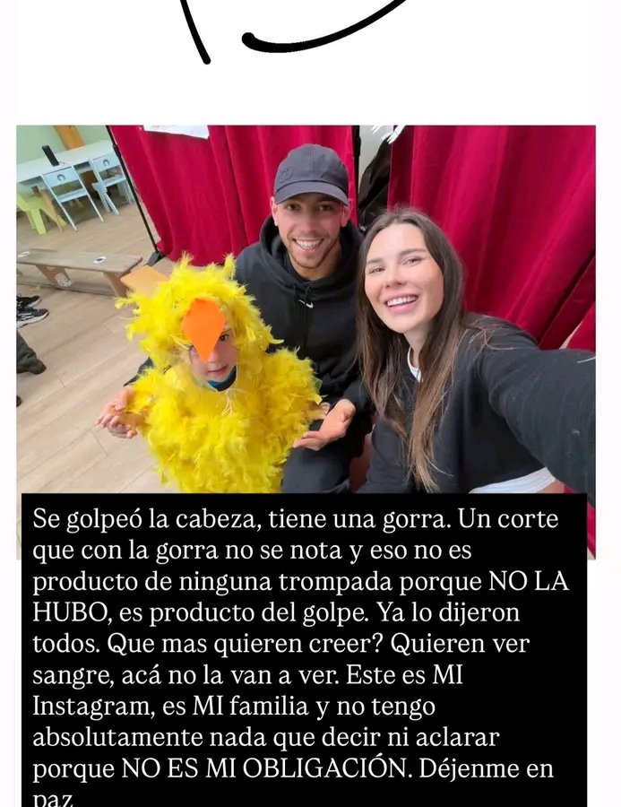 Fede Valverde's wife via Instagram: "I've had enough of these people. I'm tired of speaking from a place of impunity. What more needs to be done? What evidence do they want? All this just to see who has the bigger 'ego'! Not everything in life is free."

"I made it public because