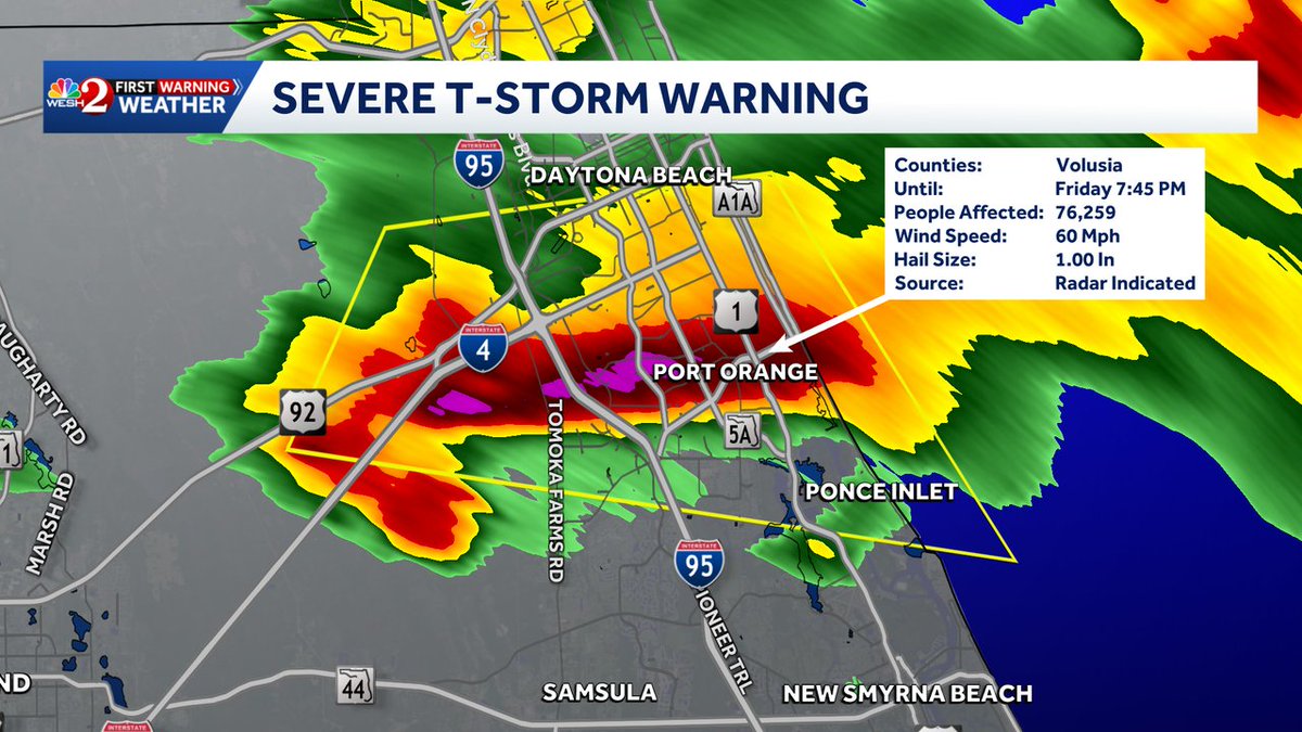 NEW: A Severe Thunderstorm Warning has been issued for Volusia until 5/ ...