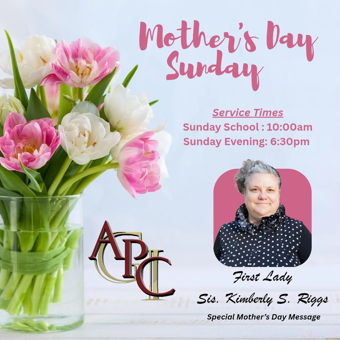 apcofgi's tweet photo. Everyone is invited for Mother's Day services this coming Sunday. Hope to see you at 
Apostolic Pentecostal Church 
1202 E 5th Street
Greenfield, IN 46140
https://t.co/2uvQVgw5u2 https://t.co/YbRLV33boX