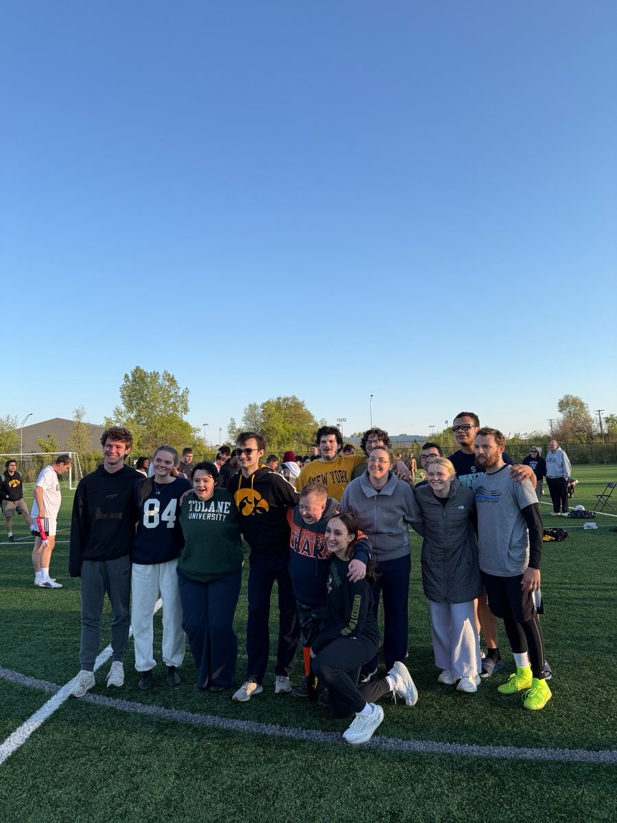 UIREACHProgram's tweet photo. A few photos from the Unified Soccer championship game!! Logan, Alex, Ethan, Pavan, and Jake's team (The Penguins) won championship shirts. Congratulations to all of the athletes and cheerleaders! It was a great season! https://t.co/2VDVmmyyJL