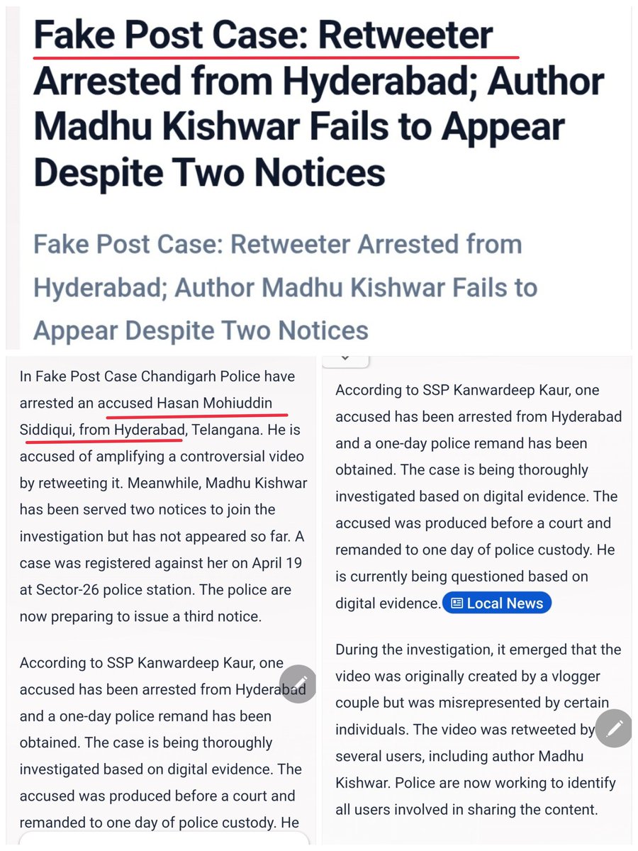Hasan Siddiqui arrested from hyderabad accused of amplying controversial VIDEO by ReTweeting it.

According to SP, video was created by vlogger couple but misrepresented by certain individuals.