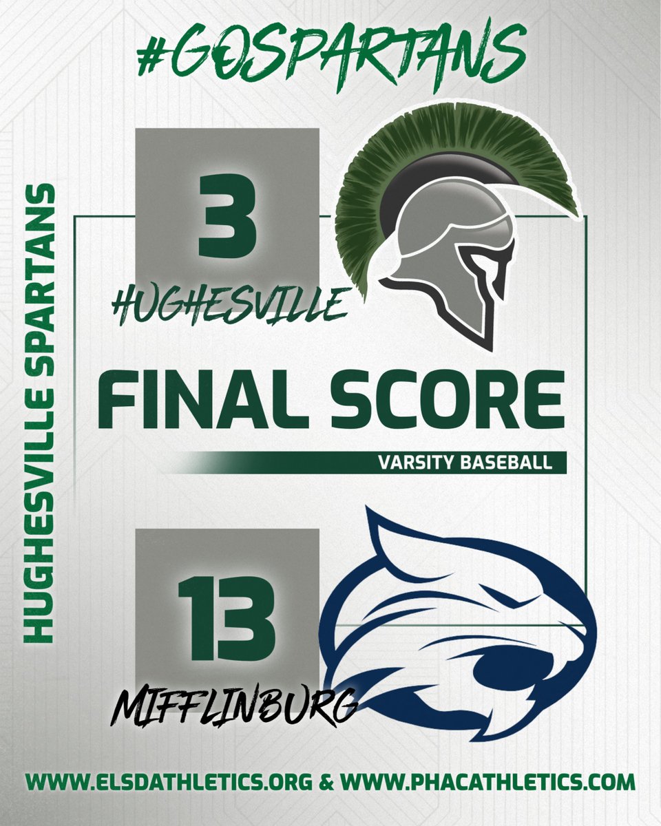 HVILLE_SPARTANS's tweet photo. Baseball Score Updates @piaad4sports @AthleticsPhac #GoSpartans https://t.co/lH1I5KilDk