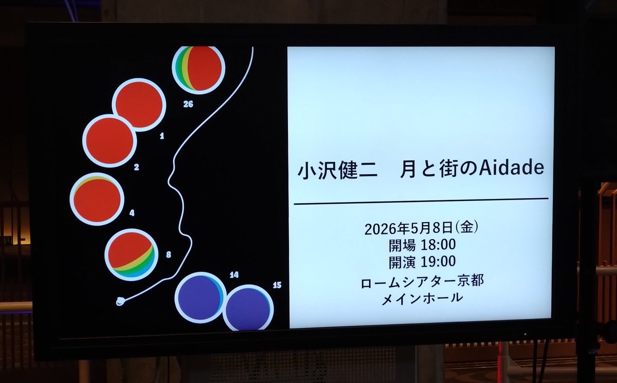小沢健二ツアー『月と街のAidade』東京公演追加チケット本日18時販売