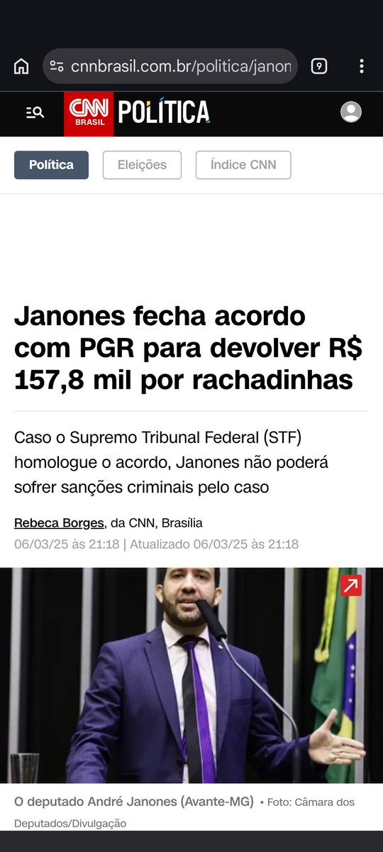 CCesar28576's tweet photo. @zeca_dirceu E
#rachadinha e o @AndreJanonesMG  que o @GuilhermeBoulos absorve, e ele ainda confessou e fez um acordo de não persecução penal https://t.co/90EsfcFYFB