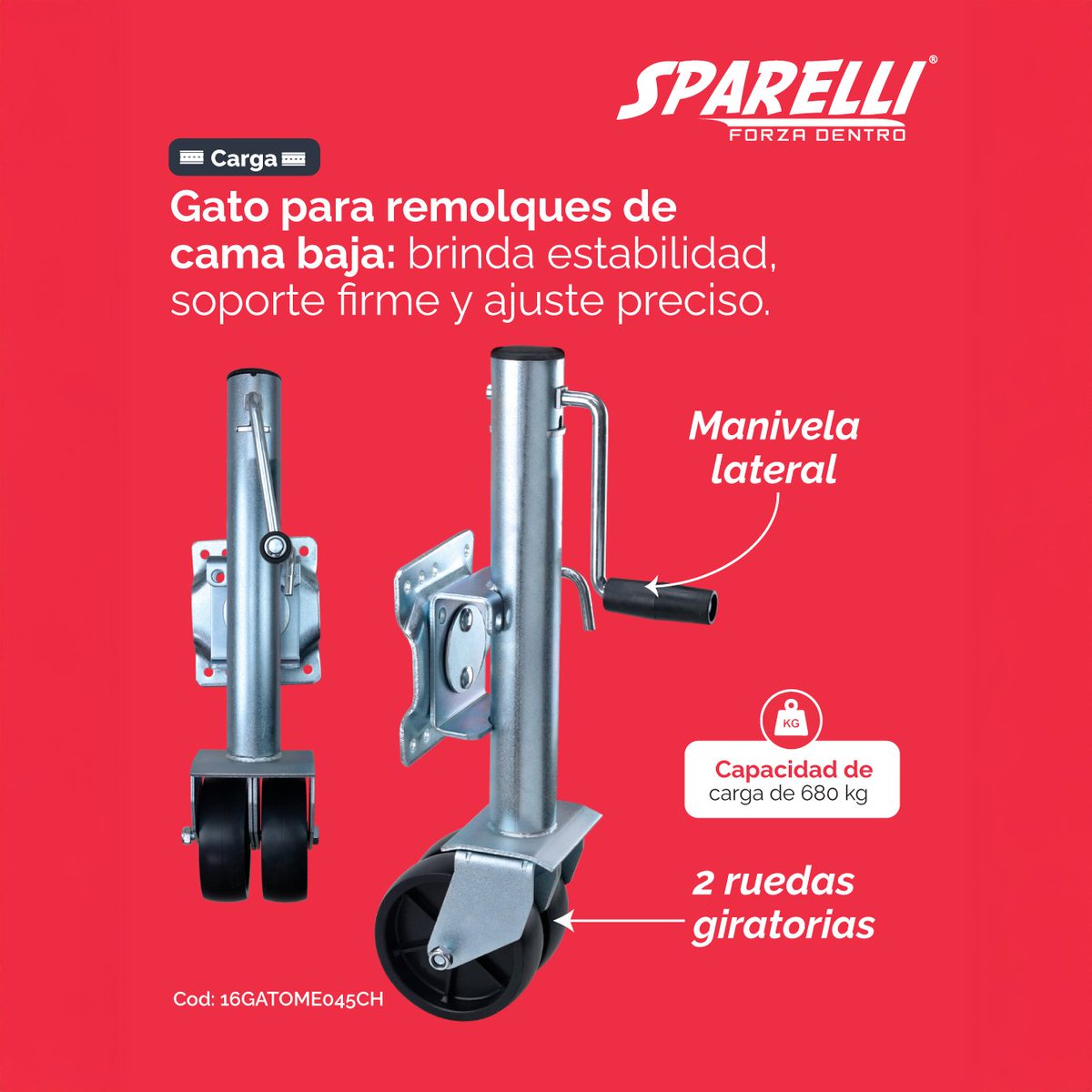 Sparelli_mx's tweet photo. Soporte firme en cada maniobra 🔧🚚
El gato fijo para remolque Sparelli te brinda
estabilidad confiable y un enganche más seguro en
todo momento.

Visita
https://t.co/Uo96zHwFcx 👈✅
#Sparelli #Remolques #HerramientasAutomotrices
#TrabajoSeguro #AltaResistencia https://t.co/lGxJPsry7k