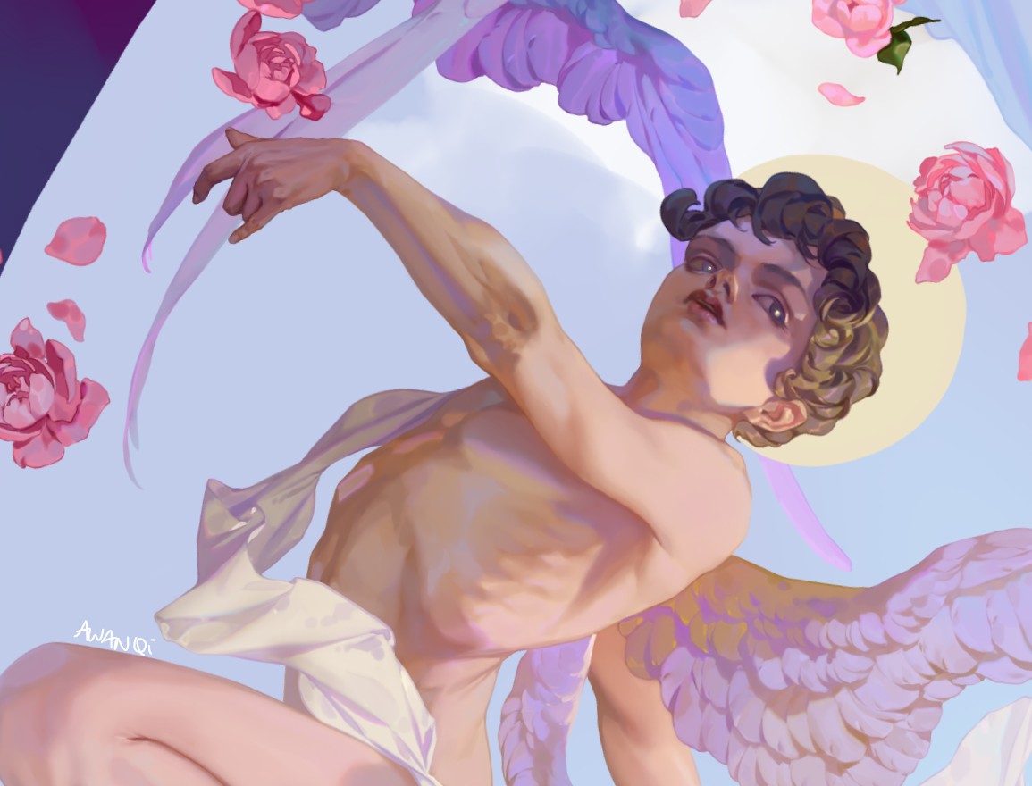 recent wip details😇 #wip #art #illustration #angel #digitalart #fantasyart #fantasy