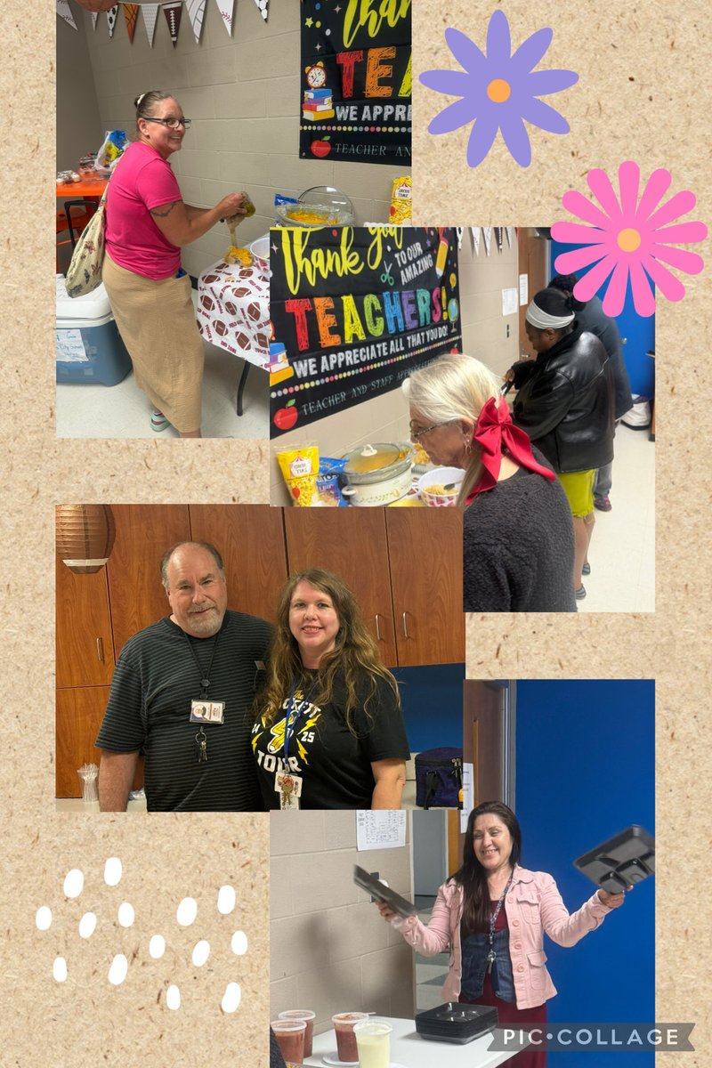 PESJackets's tweet photo. Huge shoutout to our Hospitality Committee for the hydration station and snack bar today! 

Thanks to Mrs. Lytle for the chips &amp; salsa donated from Mi Casa and Ms. Contraras for the sweet treats. #PickettPride🧡💙
@LCSJackets @ronanthony_ron @leighjones23 @BruceCarrollEDU https://t.co/AftoUXE8eQ