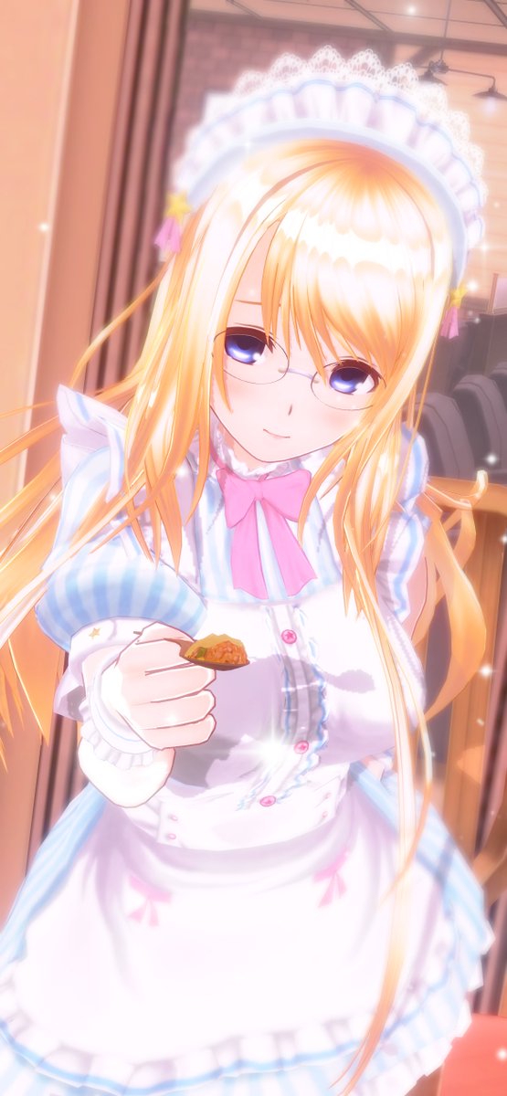 #カスタムキャスト
#CC新アイテム
おはようございます( ´ ▽ ` )ﾉ
会員特典でスプーンを手に入れたので誰もが憧れるシチュエーションを✨
どうやらエリーも照れてるみたいです(*´艸`)