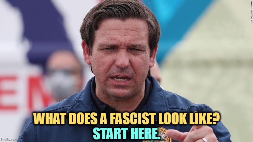 stantherunner's tweet photo. @ClayHardy6969 If you live in Florida and don't like #RonDeFascist, you are well-informed, pro-science, not in his cult and not a bigot or racist. Political party affiliation has nothing to do with it. https://t.co/W2jAziVQI7