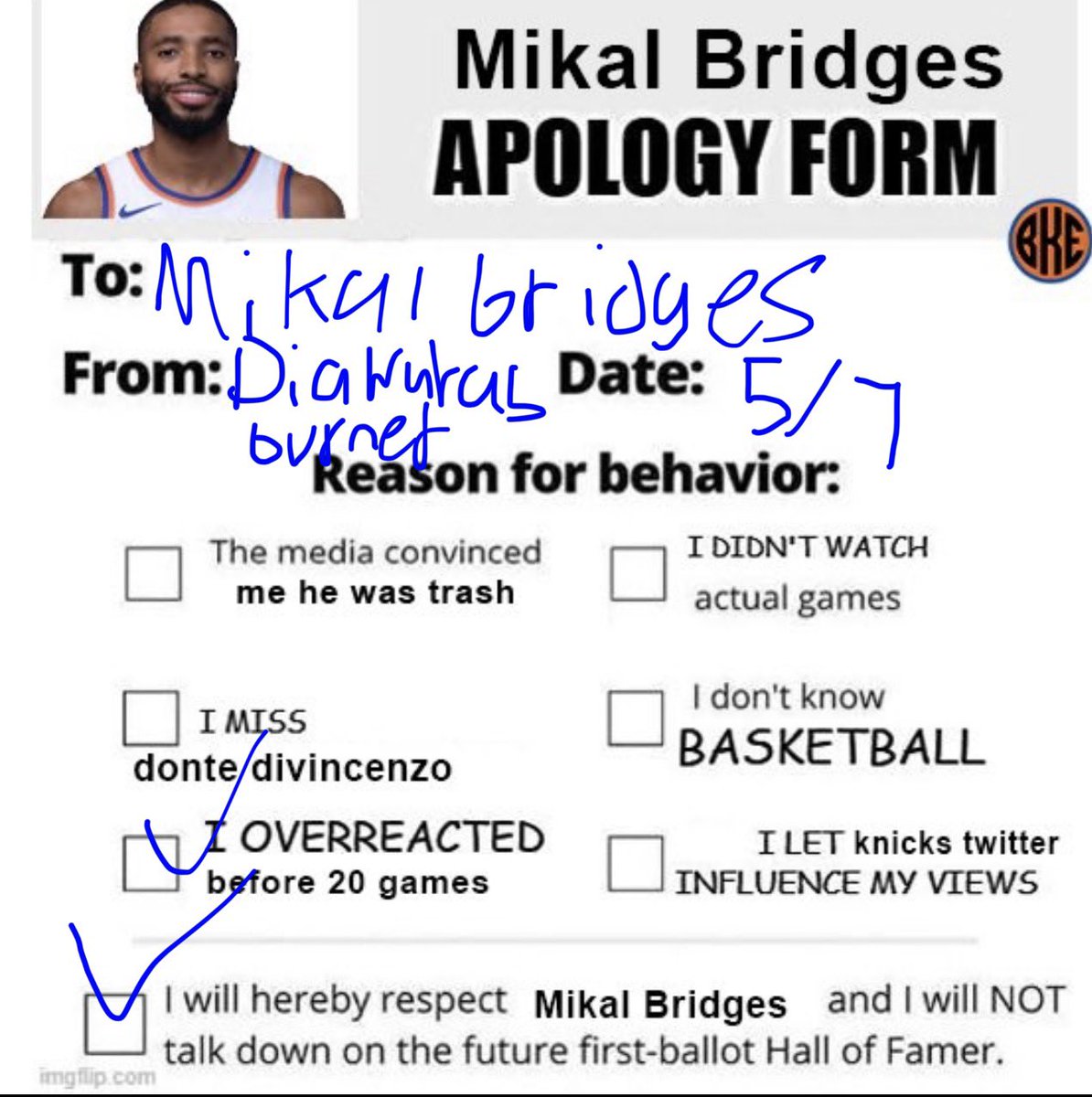 TaxerFanum's tweet photo. @KnicksMuse https://t.co/CIAI40Bibh