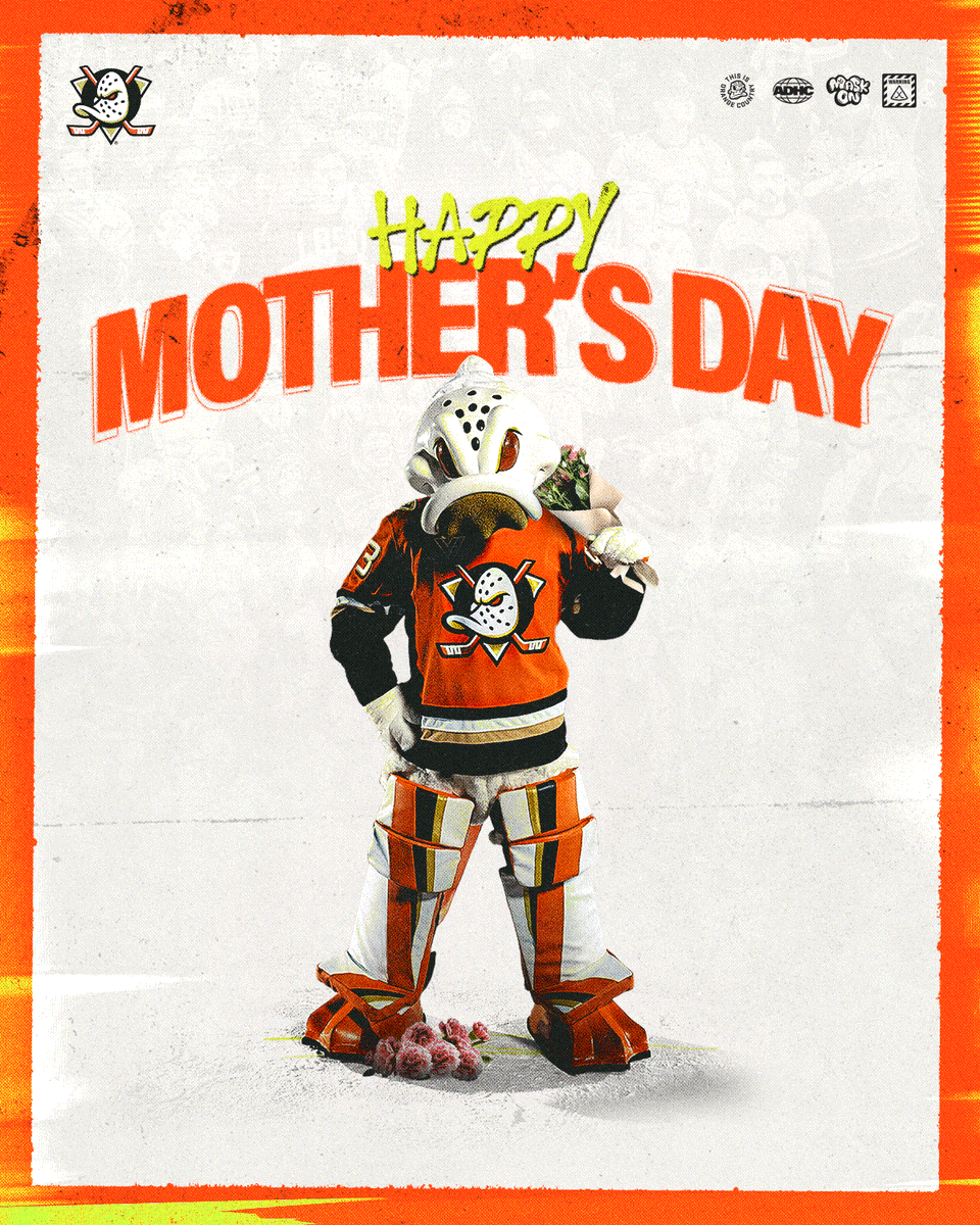 AnaheimDucks's tweet photo. Happy Mother's Day! 

#FlyTogether | @WildWingANA https://t.co/39EODot0GC