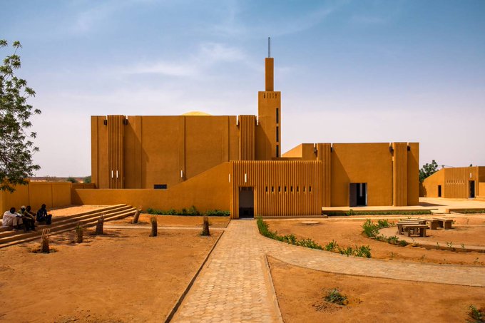SciFiArchives's tweet photo. Hikma Community Complex by Mariam Issoufou Architects and Studio Chahar in Dandaji, Niger 🇳🇪 https://t.co/e2i0xlNDze