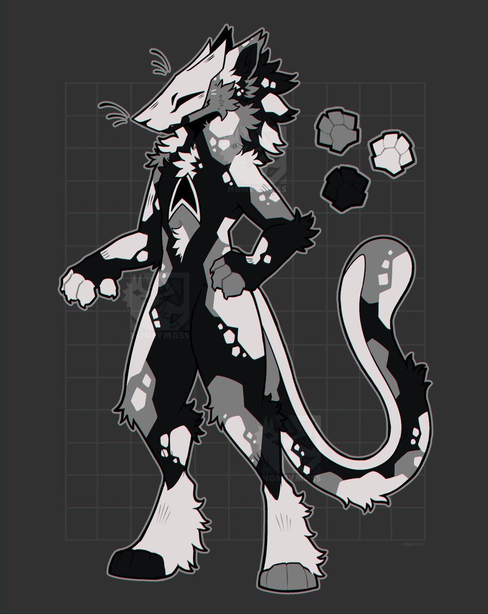 Mantled beast kitty! (part of a batch im doing^^)

Available on my kofi!